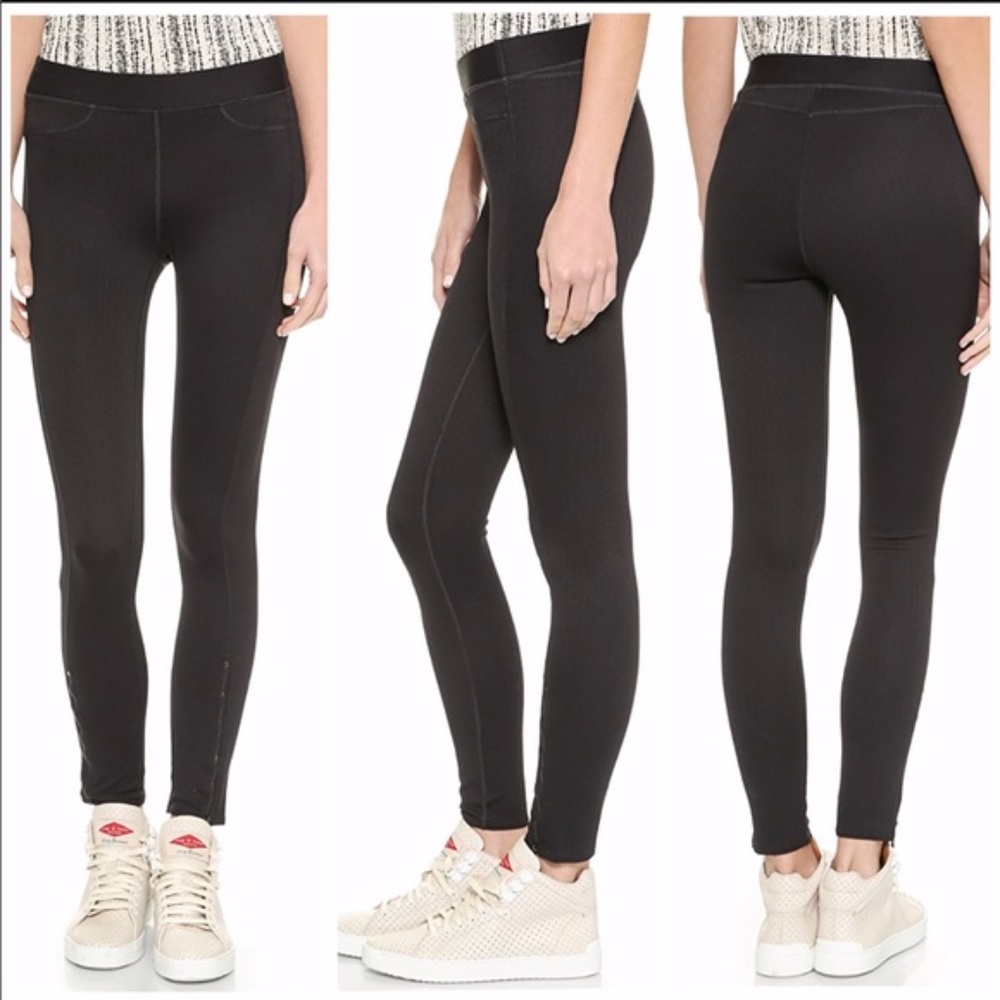Rag & Bone Lawson Leggings Black Chevron size X-Small